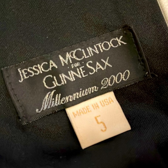 Jessica McClintock for Gunne Sax Millennium 2000 Zebra Print Gown Size Small/5 - Picture 5 of 6